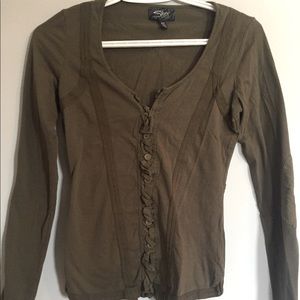 Army Green Silver Long Sleeve